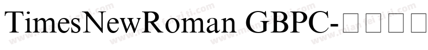 TimesNewRoman GBPC字体转换